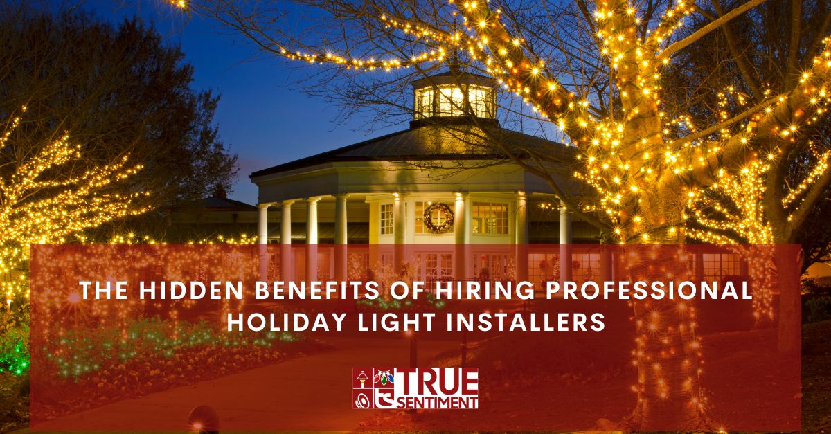 the hidden benefits of hiring professional holiday light installers